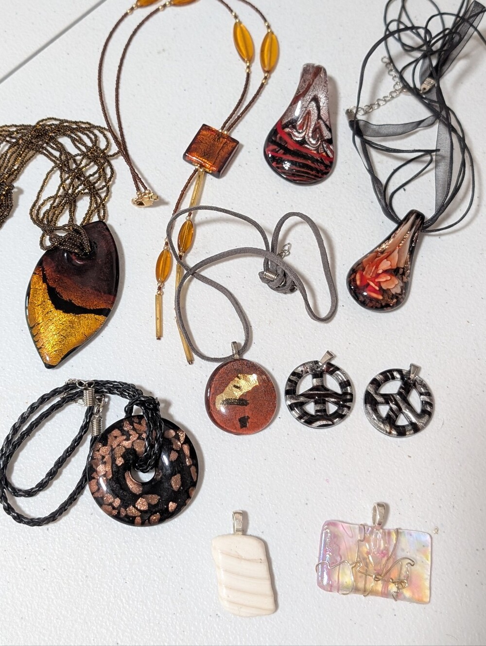 Art Glass Pendant Lot